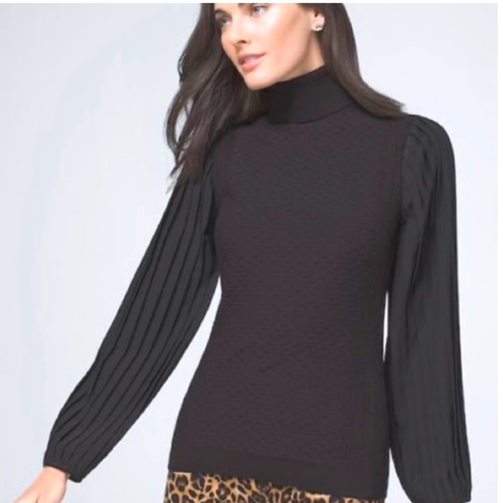 WHITE HOUSE BLACK MARKET sweater with balloon sleeve